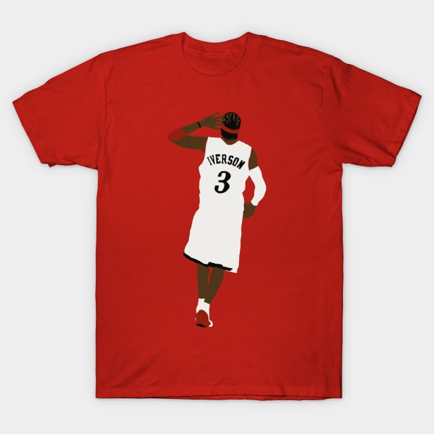 Allen Iverson Hand To Ear T-Shirt by rattraptees